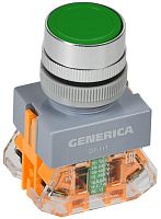 Кнопка D7-11T d22мм 1з+1р с фиксацией зел. GENERICA BBT50-11T-3-21-K06-G