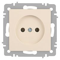 Розетка Intro Accent 6-201-02 2P, 16А-250В, IP20, СУ, слоновая кость