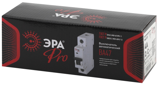 Автоматический выключатель ЭРА PRO NO-900-22 ВА47-29 2P 4А кривая C 4,5кА фото 3