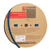 Термоусаживаемая трубка ТУТ нг 10/5 синяя рулон EKF PROxima tut-10-g