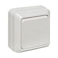 Рим Выключатель 1-клавишный 10А белый EKF ENV10-021-10