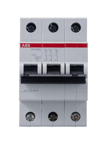 Aвтоматический выключатель 3P SH203L C32* ABB фото 3