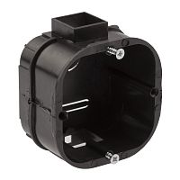 Коробка установочная ЭРА KUTS-60-60-43-s-black усиленная для твердых стен саморезы стыковочные узлы 