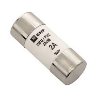 Плавкая вставка цилиндрическая ПВЦ (22х58) 2А EKF PROxima pvc-22x58-2