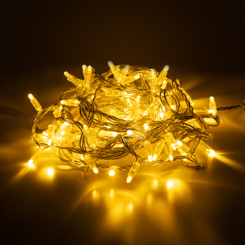 Гирлянда ЭРА ERAPS-NP10 светодиодная новогодняя нить 10 м тёплый свет 100 LED фото 3