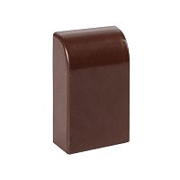 Заглушка (25х25) (4 шт) темное дерево EKF-Plast  ecd-25-25x4