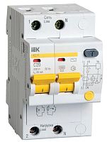 Выключатель автоматический дифференциального тока 2п C 20А 30мА тип AC 4.5кА АД-12 IEK MAD10-2-020-C