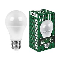 Лампа светодиодная, 15W 230V E27 2700K A60, SBA6015 SAFFIT