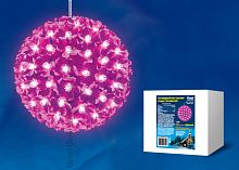 Фигура светодиодная ULD-H2121-200/DTA PINK IP20 SAKURA BALL Шар с цветами сакуры, с контроллером, 200 светодиодов, диаметр 21 см, цвет свечения-розовый, IP20