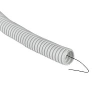 Труба гофрированная ПВХ с протяжкой d16 мм (100 м) белая EKF-Plast tg-z-16-100-white
