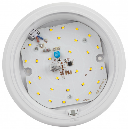 Светильник ЖКХ светодиодный ЭРА SPB-301-2-4K-20 IP40 20Вт 1600Лм 4000К c акустическим датчиком круг накладной фото 6