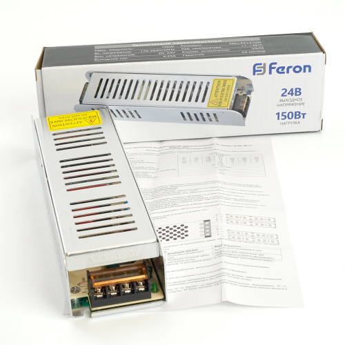 Трансформатор электронный для светодиодной ленты 150W 24V (драйвер), LB019 FERON фото 8