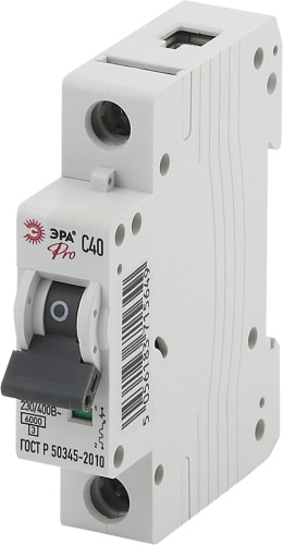 Автоматический выключатель ЭРА PRO NO-901-58 ВА47-63 1P 40А кривая C 6кА фото 2