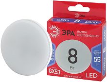 Лампочка светодиодная ЭРА RED LINE LED GX-8W-865-GX53 R GX53 8 Вт таблетка холодный дневной свет