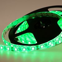 LED лента 5м  силикон, 10 мм, IP65, SMD 5050, 60 LED/m, 12 V, цвет свечения зеленый LAMPER