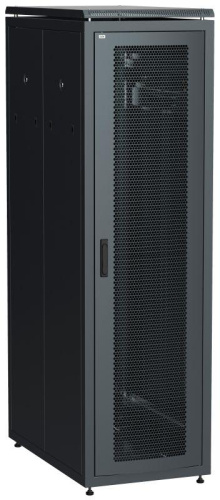 ITK Шкаф сетевой 19" LINEA N 42U 600х1000 мм перфорированные двери черный