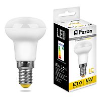 Лампа светодиодная, (5W) 230V E14 2700K R39, LB-439 FERON