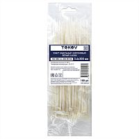 Хомут кабельный нейлоновый бел. 3.6х300 (уп.100шт) TOKOV ELECTRIC TKE-HNS-3.6-300-W/100
