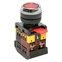 Кнопка ABLFS-22 с подсветкой красный NO+NC 230В EKF PROxima ablfs-22-r