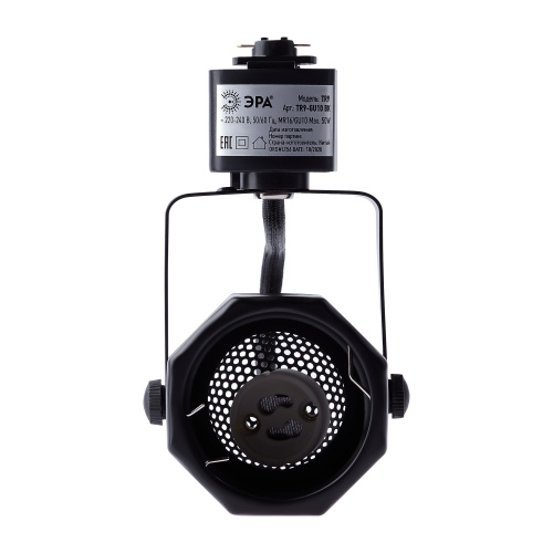 Трековый светильник однофазный ЭРА TR9-GU10 BK под лампу MR16 черный фото 10