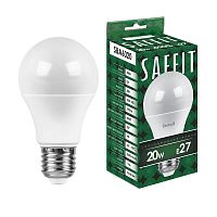 Лампа светодиодная, 20W 230V E27 4000K A60, SBA6020 SAFFIT