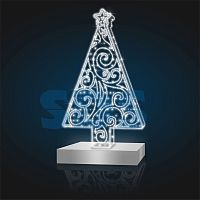 Декоративная 3D фигура Елка новогодняя 250 см белая