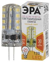 Лампочка светодиодная ЭРА STD LED JC-3W-12V-827-G4 G4 3Вт капсула теплый белый свет