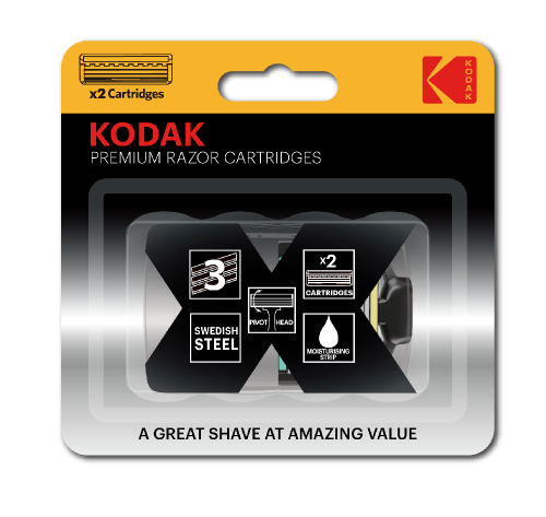 Сменные кассеты для бритья Kodak Premium Razor 3 лезвия 2 штуки (48/192/6912)