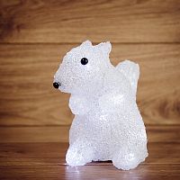 Акриловая светодиодная фигура Белка 17,5х12х18 см, 4,5 В, 3 батарейки AAA (не входят в комплект), 12 светодиодов NEON-NIGHT
