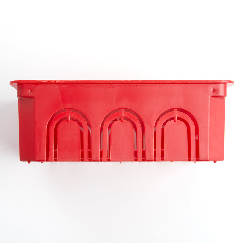 Коробка монтажная для сплошных стен, с крышкой, 120*92*45мм STEKKER EBX30-01-1-20-120, красный фото 5