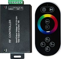 Контроллер для светодиодной ленты с П/У черный, 18А12-24V, LD55, артикул 21557 FERON