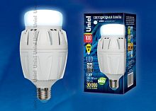 Лампа светодиодная с матовым рассеивателем LED-M88-100W/DW/E27/FR ALV01WH  Материал корпуса алюминий. Цвет свечения дневной. Серия Venturo