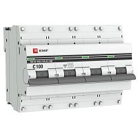 Автоматический выключатель 4P 100А (C) 10kA ВА 47-100 EKF PROxima mcb47100-4-100C-pro