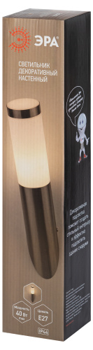 WL18 Подсветка ЭРА Декоративная подсветка E27 MAX40W IP44 хром/белый (20/300) фото 10