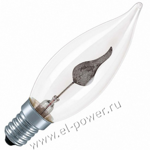 DECOR BA FLICKER CL 3W 230V E14 (мерцающий огонь d=35 l=125) - лампа Osram*