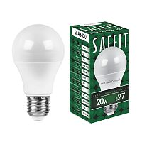 Лампа светодиодная, 20W 230V E27 2700K A60, SBA6020 SAFFIT