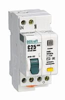 Выключатель автоматический дифференциального тока 2п (1P+N) C 25А 30мА тип AC 4.5кА ДИФ-102 2мод. DE
