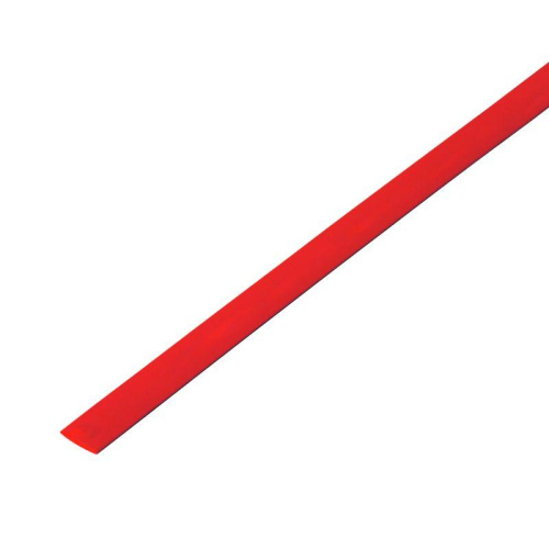 Трубка термоусаживаемая ТУТ нг 4,0/2,0мм, красная (упак. 50 шт. по 1м) REXANT