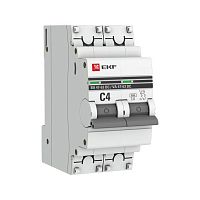 Автоматический выключатель 2P 4А (C) 6кА ВА 47-63 DC EKF PROxima mcb4763-DC-2-04C-pro