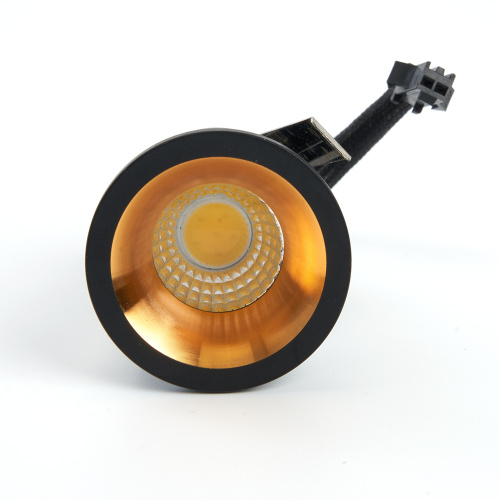 Светильник встраиваемый светодиодный 3W, 210Lm, 4000К, черный, золото, LN003 с драйвером в комплекте фото 4