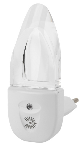 Ночник - светильник светодиодный ЭРА NN-618-LS-W в розетку с датчиком освещенности белый фото 9