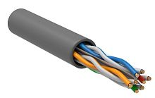 Кабель витая пара U/UTP кат.6 4х2х23AWG solid CU LSZH сер. 305м (м) ITK LC1-C604-121