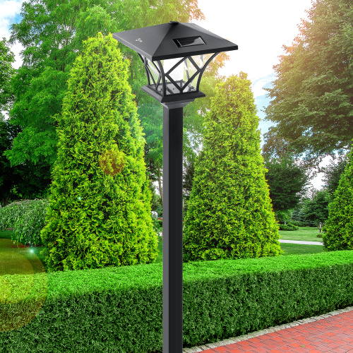 SL-PL155-PST ЭРА Садовый светильник на солнечной батарее, пластик, черный, 155 см (6/72) фото 12
