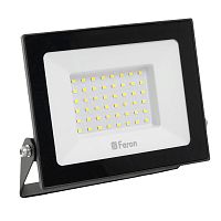 Прожектор светодиодный 2835 SMD 50W 4000K IP65  AC220V/50Hz, черный, LL-921 FERON