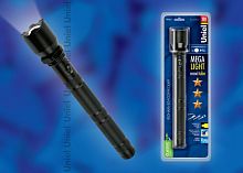 Фонарь Uniel S-LD030-C Black серии Стандарт ""Mega Light – Maxi Tube"", алюминиевый корпус, 3 Watt Led, упаковка – кламшелл, 4ХD н/к, цвет – черный