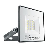 Прожектор светодиодный 20W 6400K IP65  AC220-240V/50Hz, черный, LL-1000 FERON