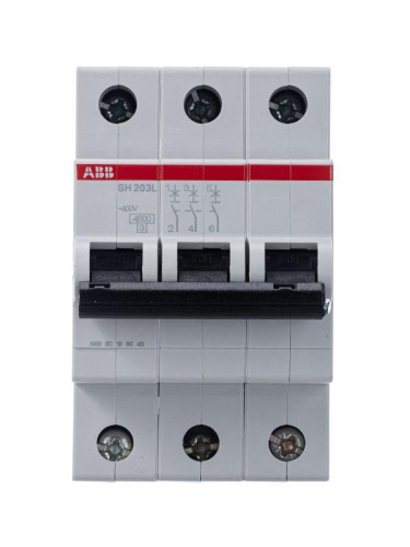 Aвтоматический выключатель 3P SH203L C40* ABB фото 3