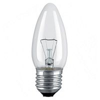 Лампочка Osram B35 40Вт Е27 / E27 230В свечка прозрачная